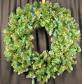 4' Mixed Blend Pine Wreath with Multicolored LED Lights