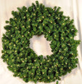 3' Pre-Lit Clear Incandescent Sequoia Wreath