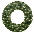 3' Pre-Lit Battery Operated Warm White LED Sequoia Wreath