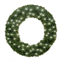 4' Sequoia Wreath with Pure White LED Lights