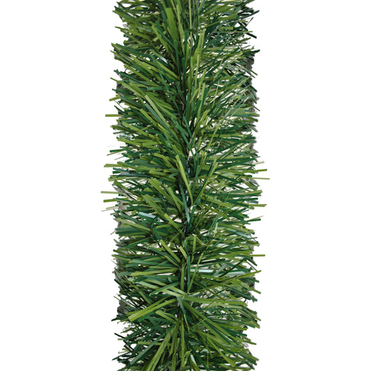6" Matte Dark Green and Light Green Garland 20' Sections
