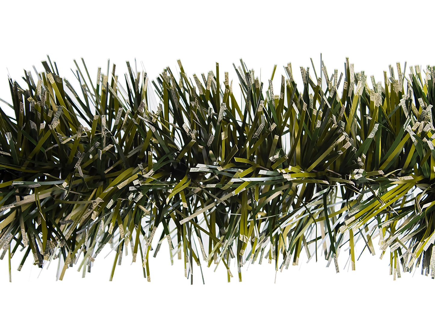 6" Matte Dark Green Natural Snow Tipped 20' Sections