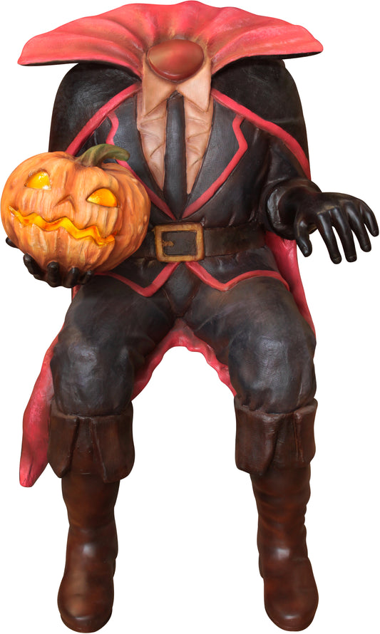 4'  Sitting Headless Jack-O-Lantern Man