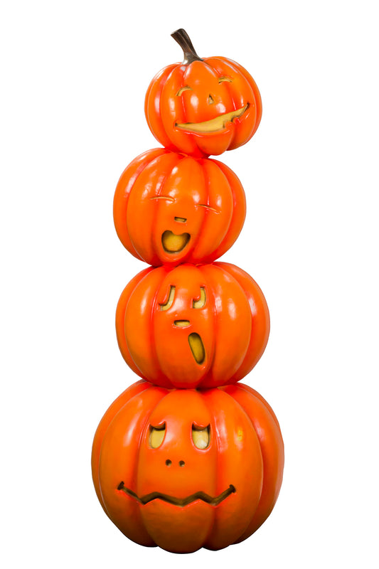 6' Stack of 4 Jack-O-Lanterns