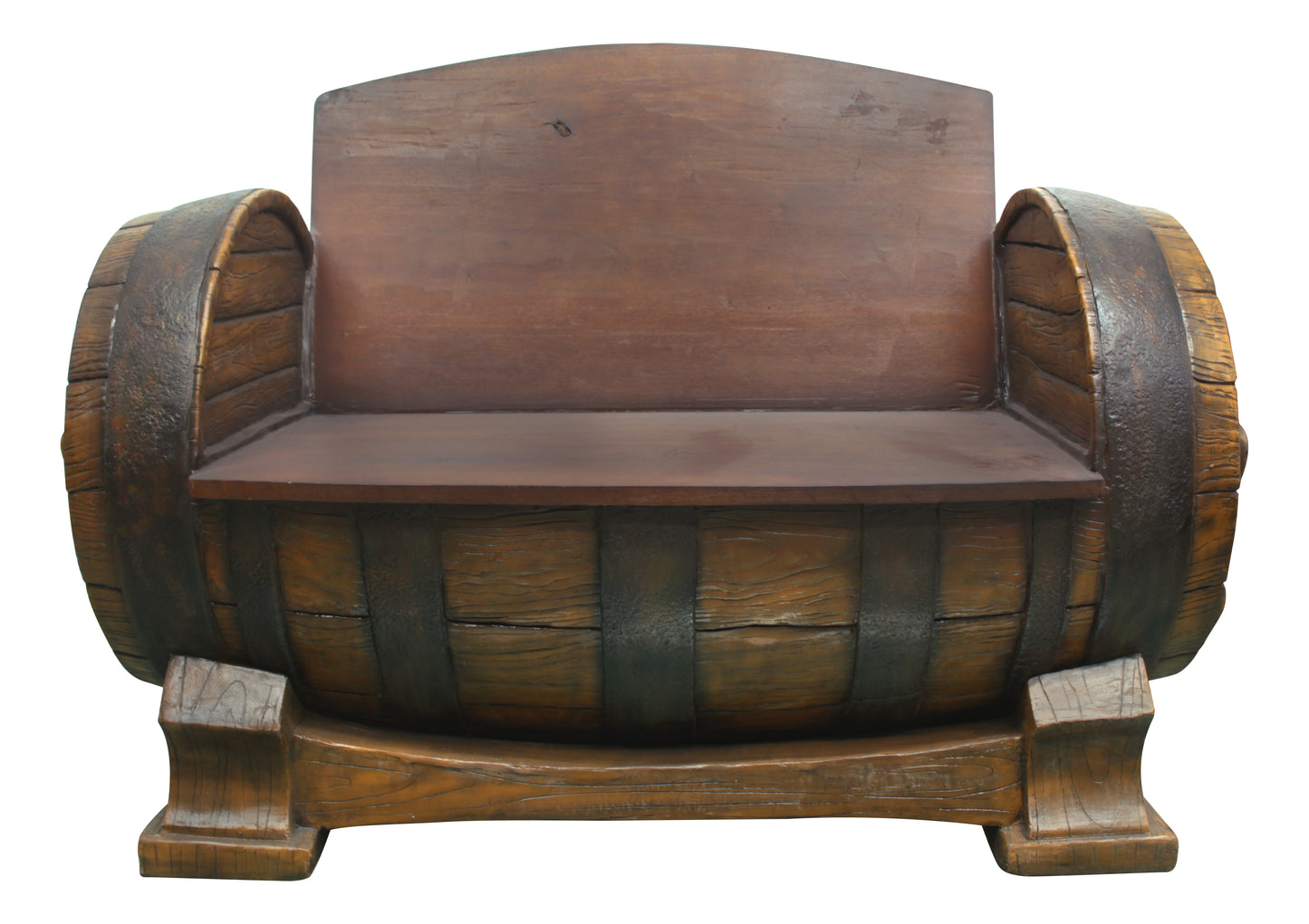 Whiskey Barrel Bench