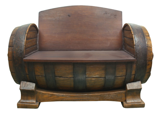 Whiskey Barrel Bench