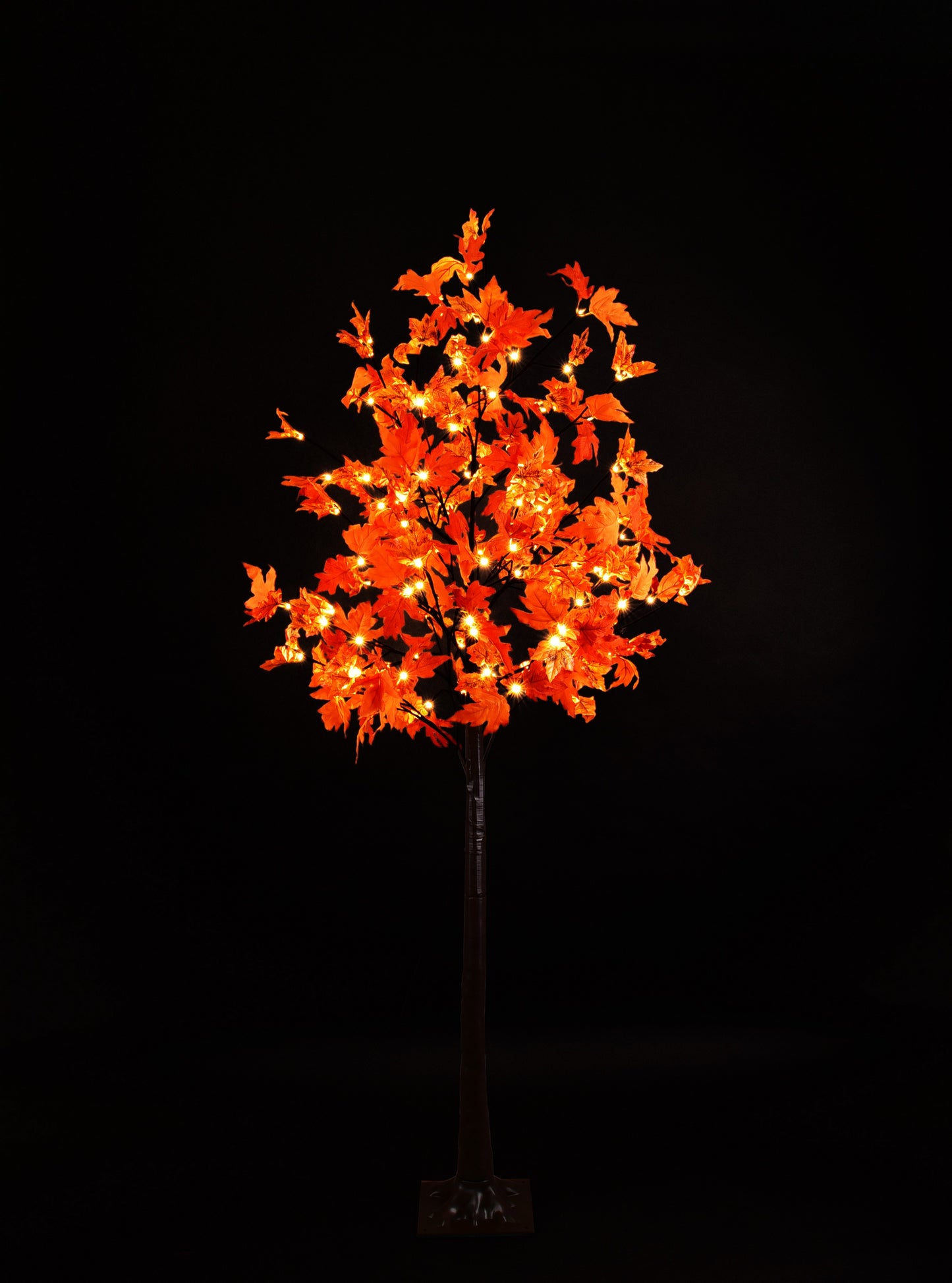 6' Yellow Red Maple Tree with Warm White LEDS