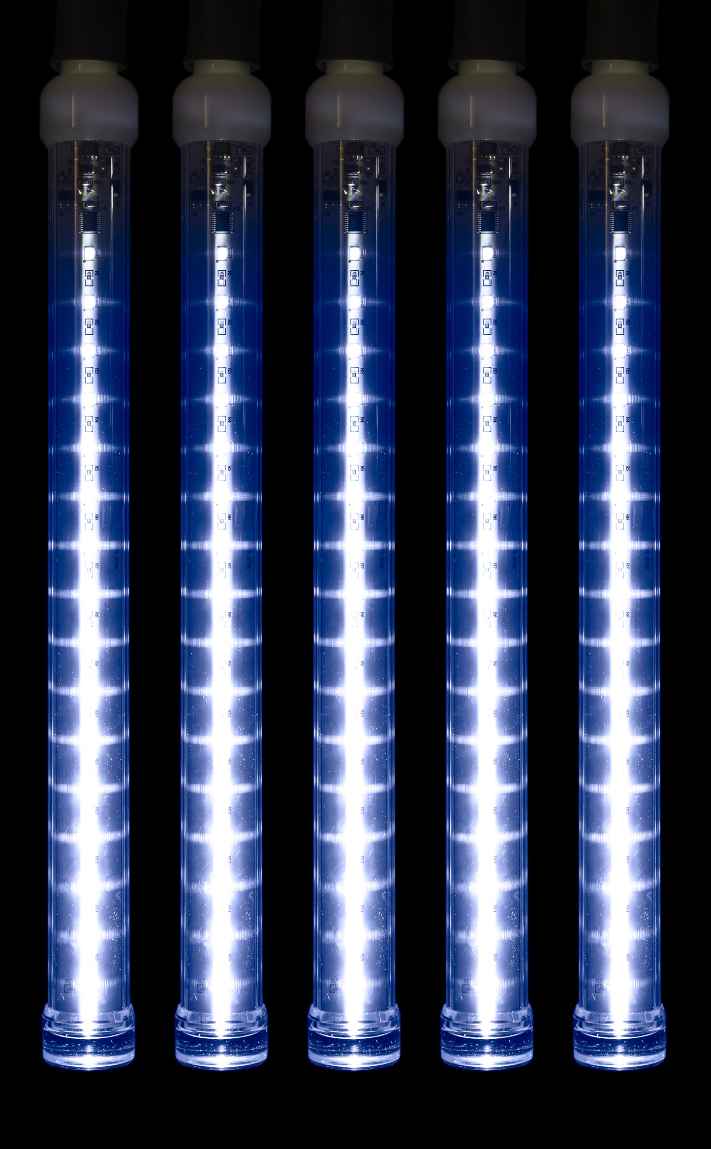 5 Pack 12'' Blue LED Snowfall Tube Lights