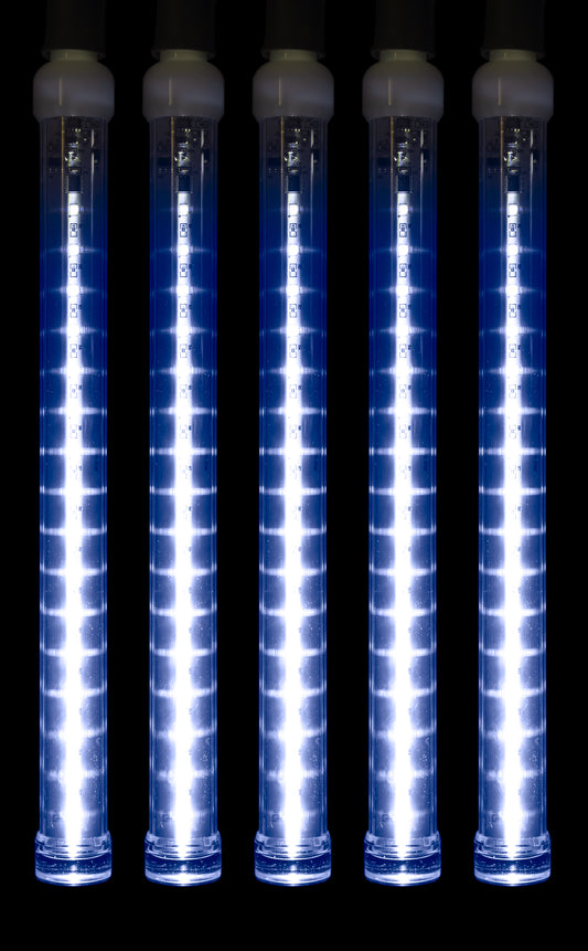 5 Pack 12'' Blue LED Snowfall Tube Lights