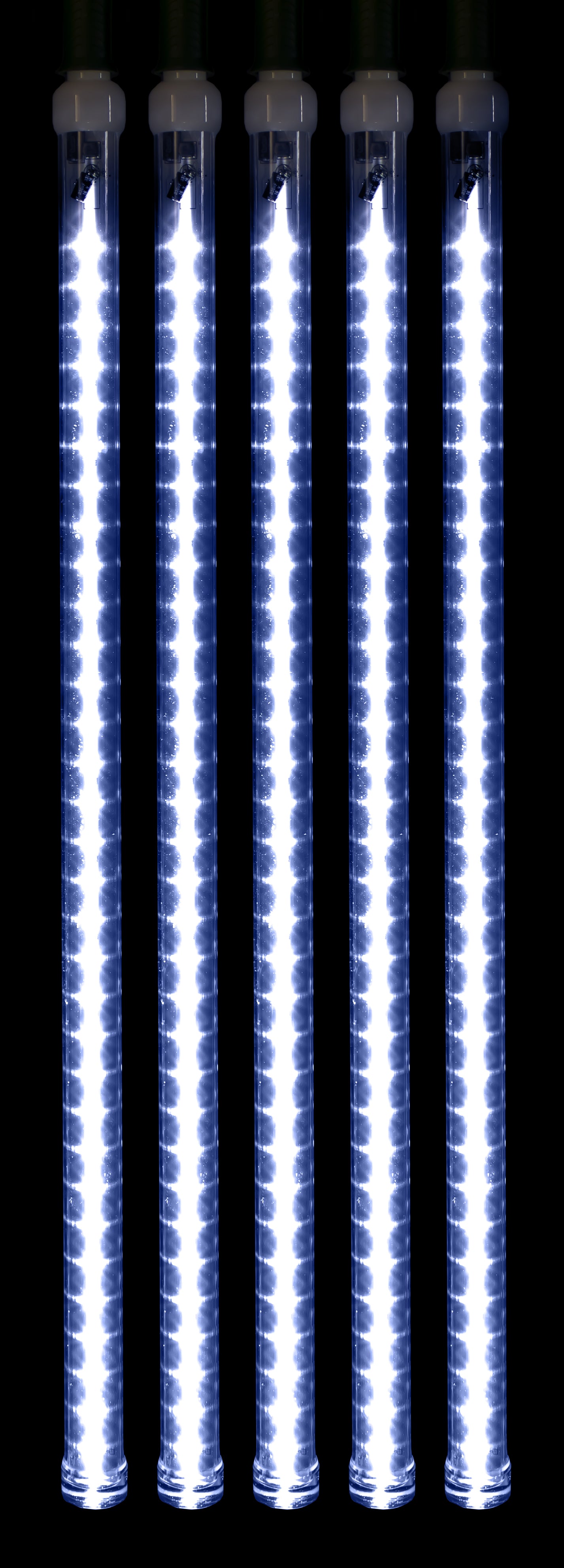 5 Pack 24'' Blue LED Strobe Snowfall Tube Lights