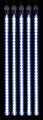 5 Pack 24'' Blue LED Strobe Snowfall Tube Lights