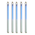 5 Pack 24'' LED Blue-Pure White Snowfall Strobe Tube Light