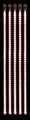 5 Pack 36'' LED Pink Strobe Snowfall Tube Light