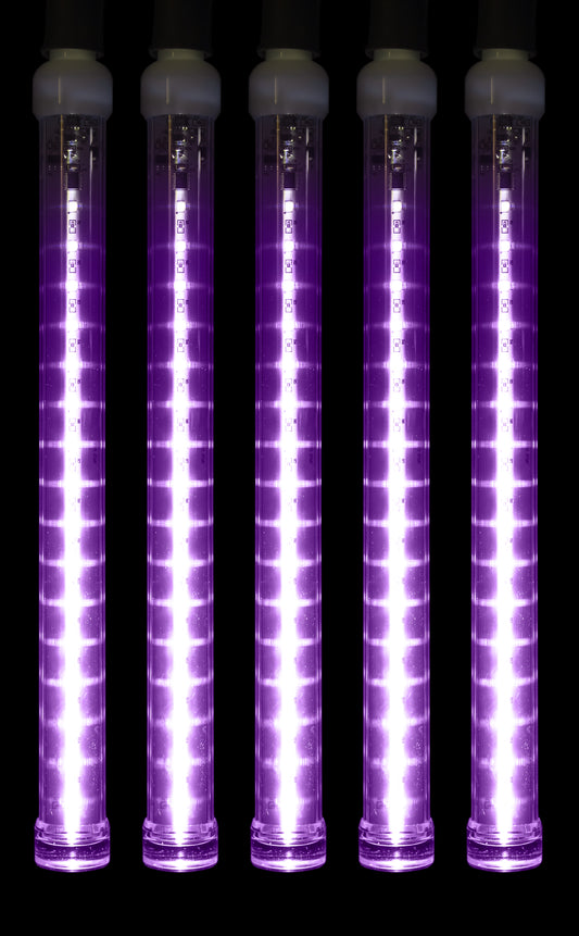 5 Pack 12" Purple Snowfall Tube