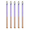 5 Pack 24'' Purple-Orange LED Snowfall Tube