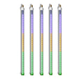 5 Pack 24'' LED Purple-Yellow-Green Strobe Snowfall Tube