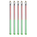 5 Pack 24'' Red-Green LED Snowfall Tube