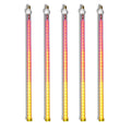 5 Pack 24'' LED Red-Orange-Yellow Strobe Snowfall Tube