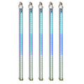 5 Pack 24'' Teal-Blue-Pure White LED Strobe Snowfall Tube