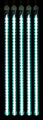 5 Pack 24'' Teal LED Strobe Snowfall Tube Lights