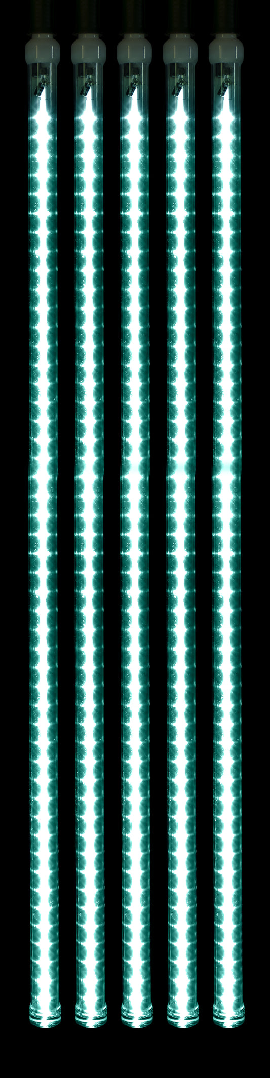 5 Pack 36'' Teal LED Strobe Snowfall Tubes Light