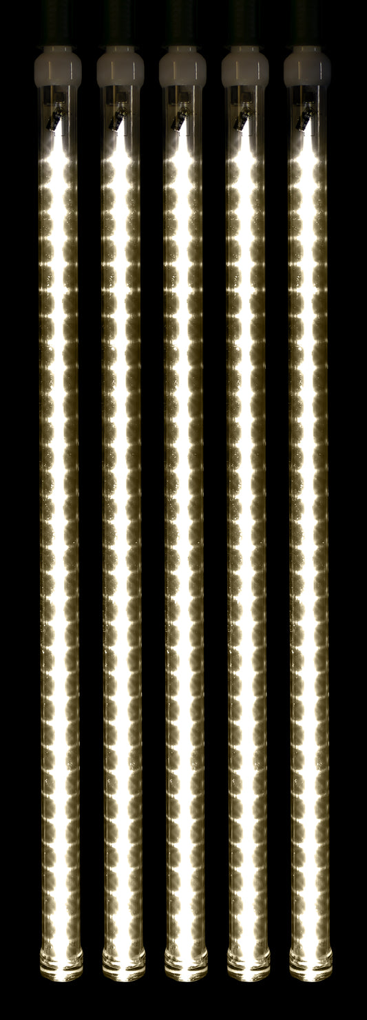 5 Pack of 24" Warm White LED Snowfall Tube Lights