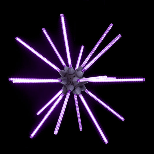 24" Animated Purple LED Starburst