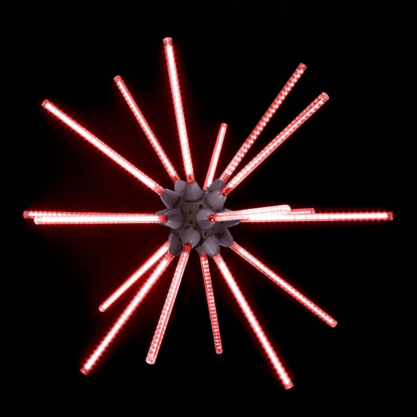 24" Animated Red LED Starburst