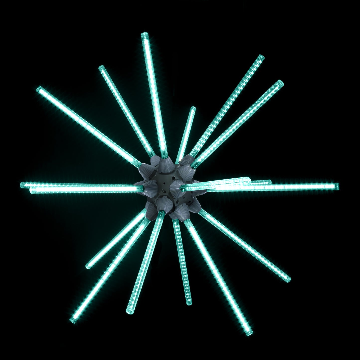 24" Animated Teal LED Starburst