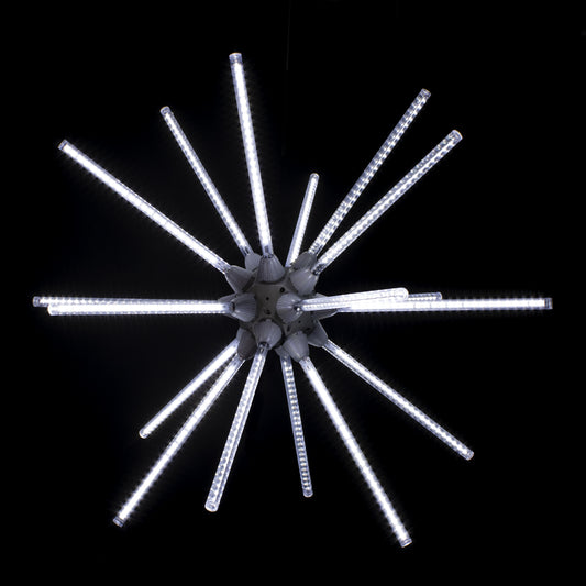 30" Animated Pure White LED Starburst