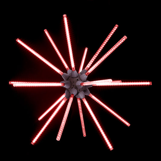 30" Animated Red LED Starburst