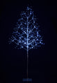 6' Pure White LED Silver Branch Tree