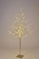 6' Warm White LED Gold Branch Tree