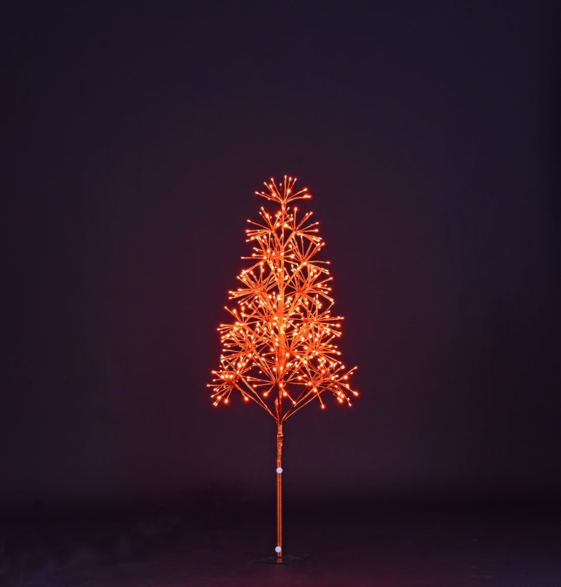 4' Orange Starburst LED Tree