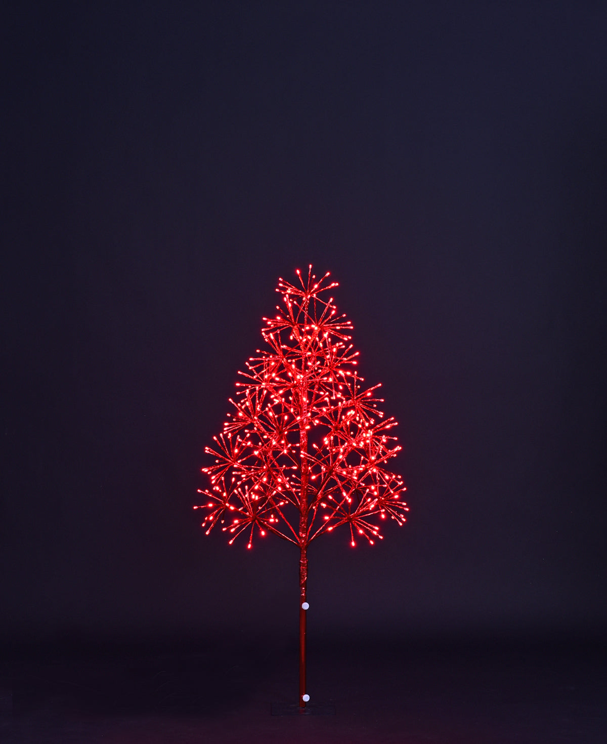 4' Red Starburst LED Tree