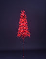 6' Red Starburst LED Tree