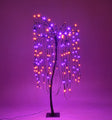 4' Halloween Willow Tree Purple and Orange LEDs