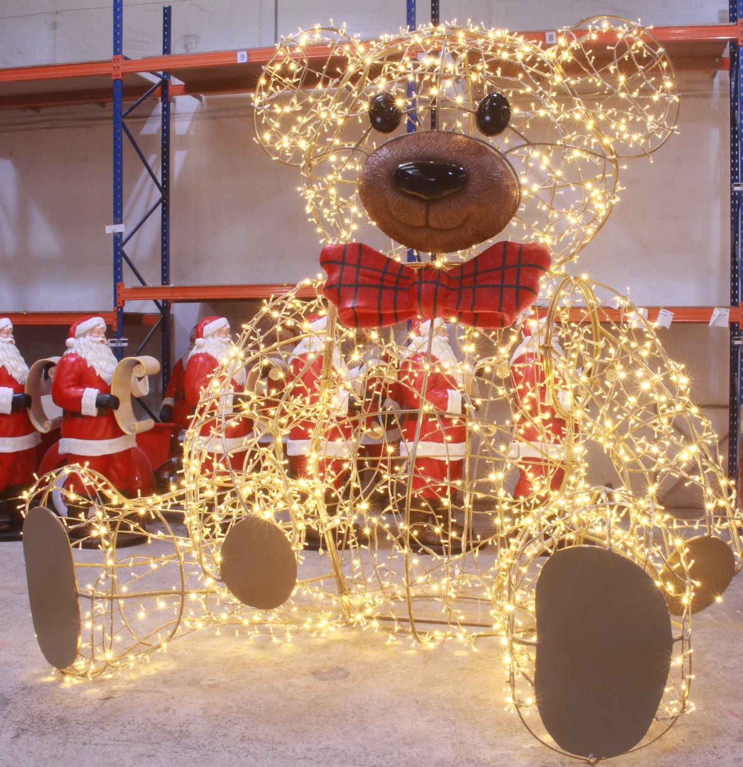 12' Lighted Teddy Bear
