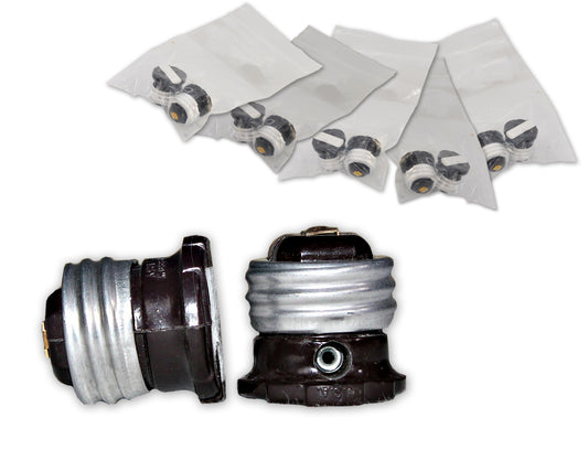10 Pack Non-Grounding Polarized Light Socket Adapter