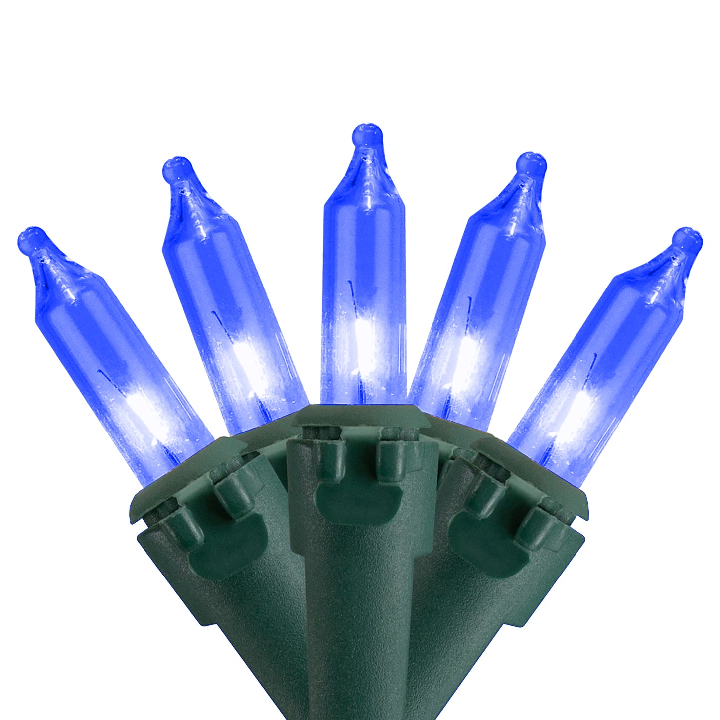 Blue Incandescent Mini Lights 100 Count