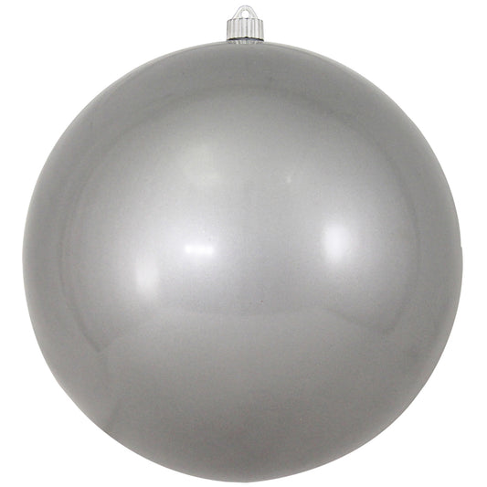 300MM 12" High Gloss Silver Ball Ornament