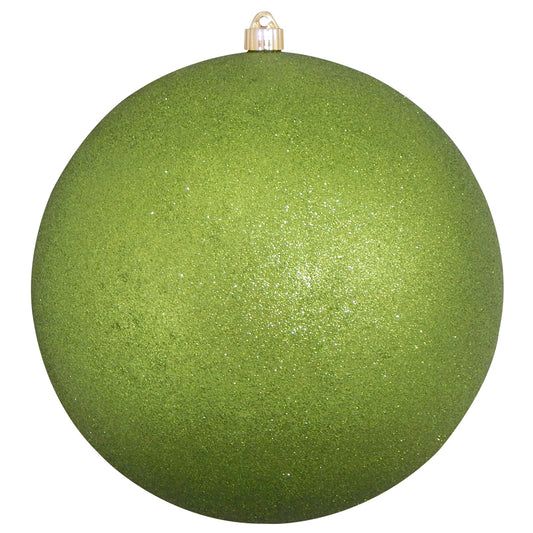 300MM 12" Glitter Lime Green Ball Ornament