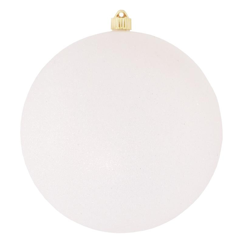 300mm 12" Glitter White Ball Ornament