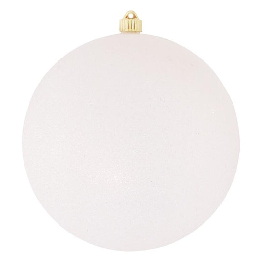 300mm 12" Glitter White Ball Ornament