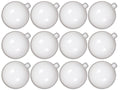 12 Pack 70mm 2.75 Shiny White Ornament with Wire and UV Coating