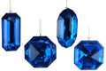 Blue Jewel Ornaments 4 Pack