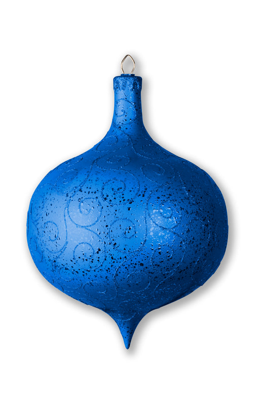 300mm 12" Blue Onion Ornament