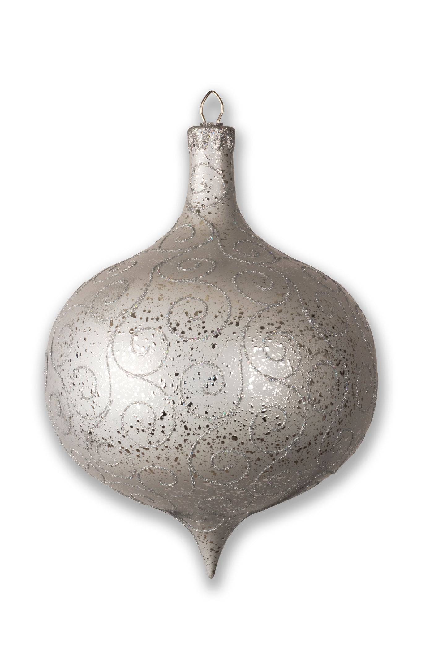 300mm 12" Silver Onion Ornament