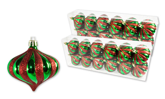 24 Pack Red and Green 2.75" Onion