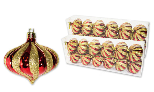 24 Pack Red and Gold 2.75" Onion